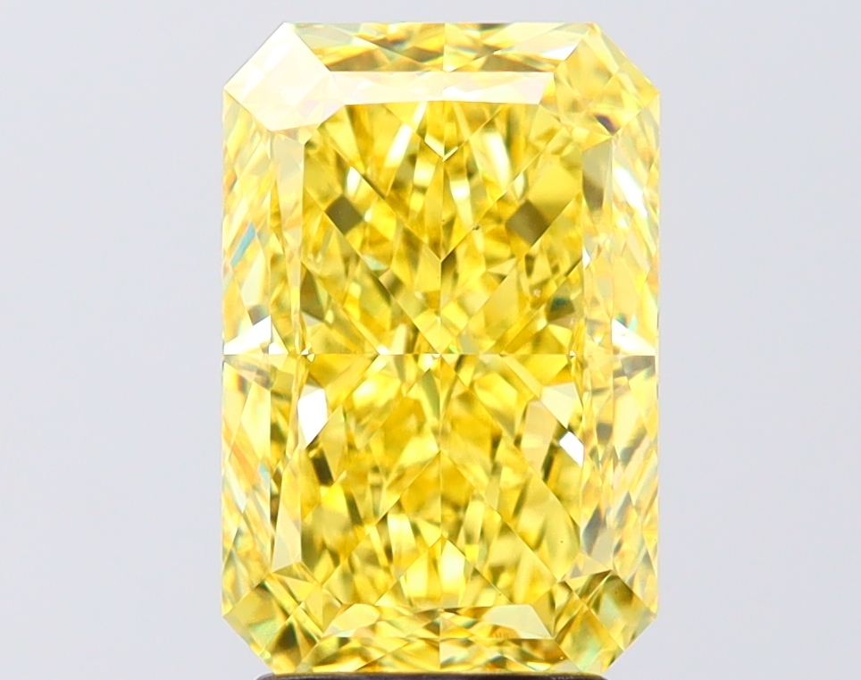 3.54 Ct. Fancy Vivid Yellow Yellow Radiant Lab Grown Diamond