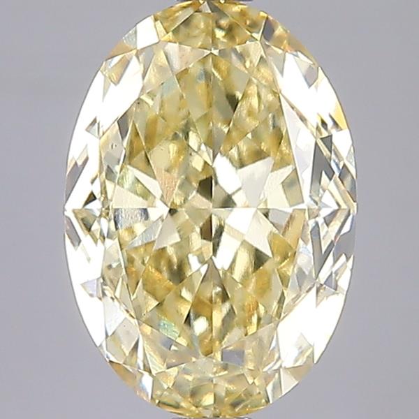 3.50 Ct. Fancy Intense  Yellow Oval Lab Grown Diamond