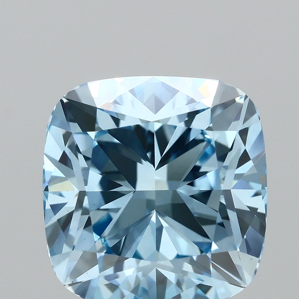 2.50 Ct. Fancy Vivid  Blue Cushion Lab Grown Diamond