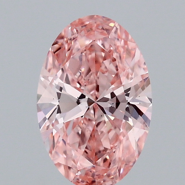 0.95 Ct. Fancy Vivid  Pink Oval Lab Grown Diamond