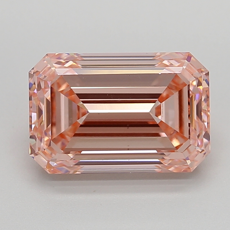 5.05 Ct. Fancy Intense  Pink Emerald Lab Grown Diamond