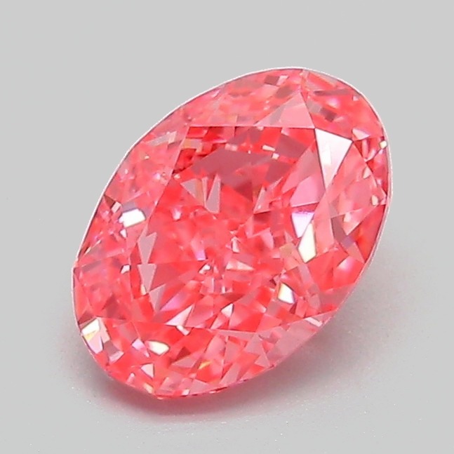 1.09 Ct. Fancy Vivid Pink Oval Lab Grown Diamond