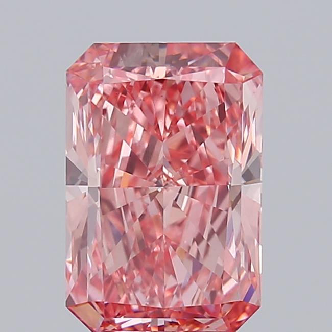 4.02 Ct. Fancy Vivid  Pink Radiant Lab Grown Diamond