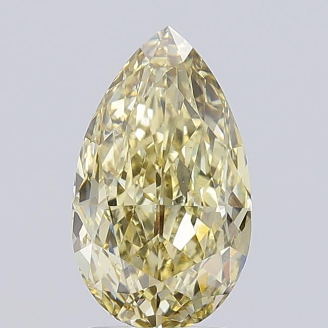 2.57 Ct. Fancy  Yellow Pear Lab Grown Diamond