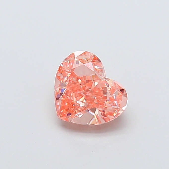 1.12 Ct. Fancy Intense  Pink Heart Lab Grown Diamond