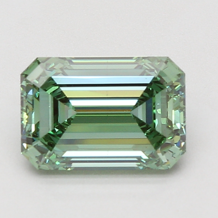 3.04 Ct. Fancy Vivid Green Emerald Lab Grown Diamond