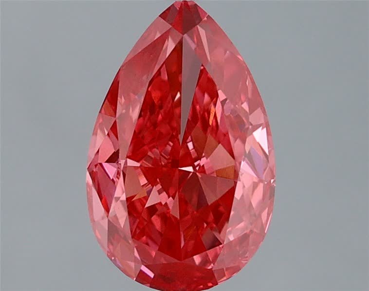1.86 Ct. Fancy Vivid  Pink Pear Lab Grown Diamond