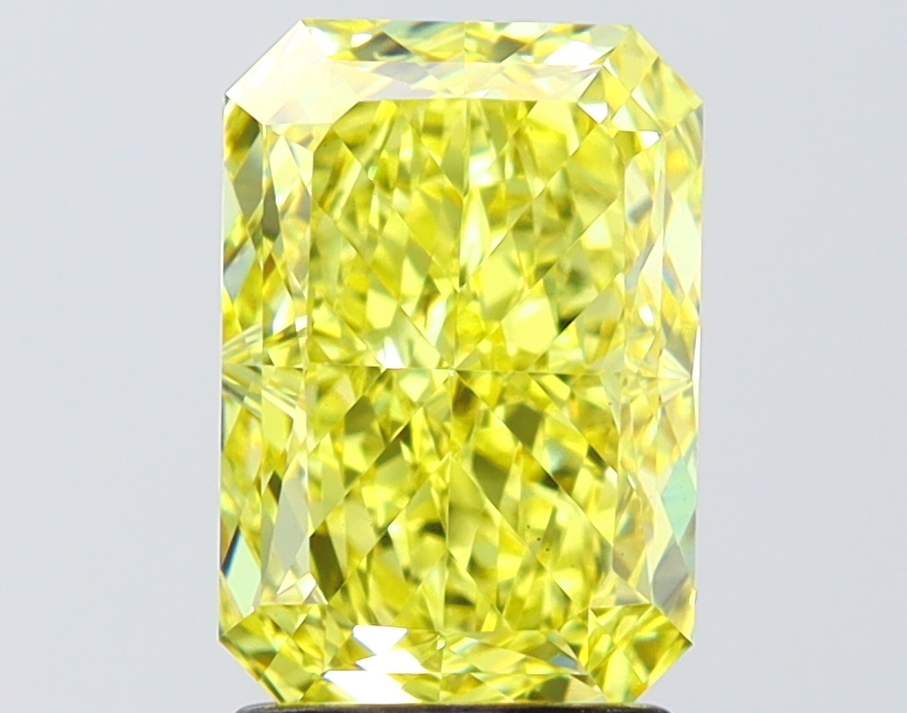 2.57 Ct. Fancy Vivid Yellow Yellow Radiant Lab Grown Diamond