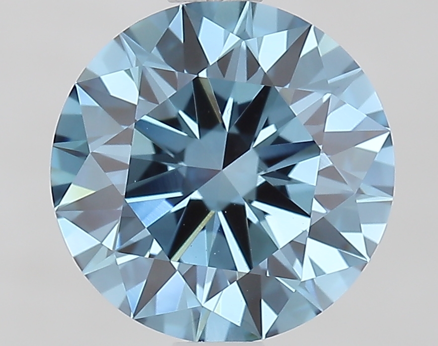 1.47 Ct. Fancy Vivid  Blue Round Lab Grown Diamond
