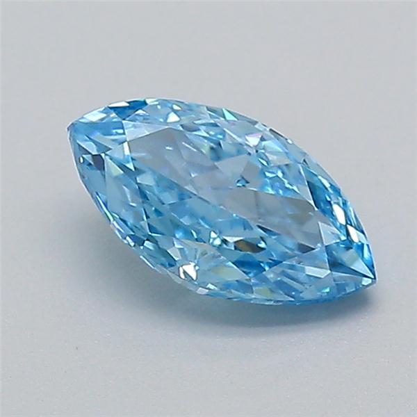 0.70 Ct. Fancy Vivid  Blue Marquise Lab Grown Diamond
