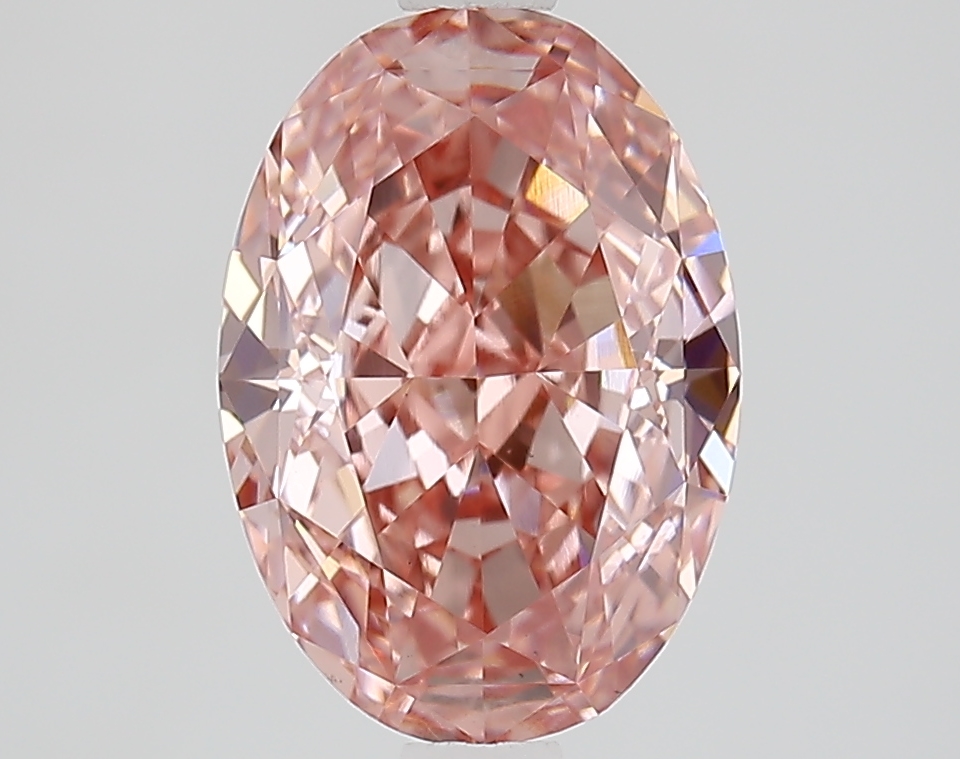 2.60 Ct. Fancy Vivid  Pink Oval Lab Grown Diamond