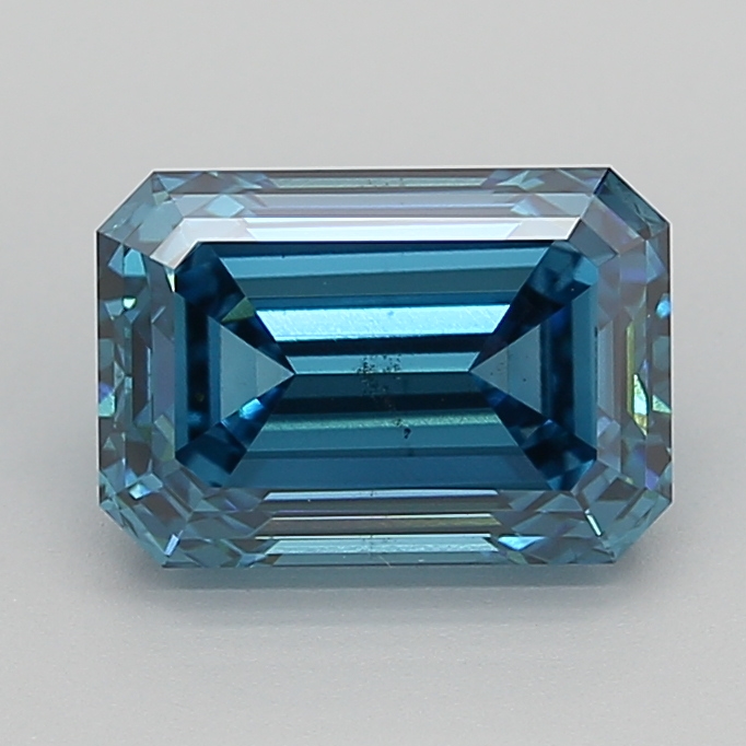 3.05 Ct. Fancy Vivid  Blue Emerald Lab Grown Diamond