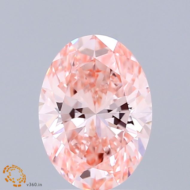1.34 Ct. Fancy Vivid  Pink Oval Lab Grown Diamond