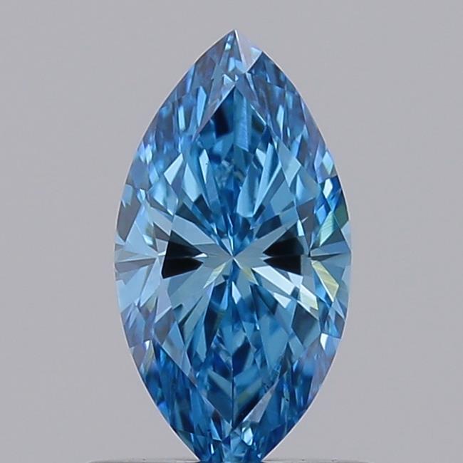 0.57 Ct. Fancy Vivid  Blue Marquise Lab Grown Diamond