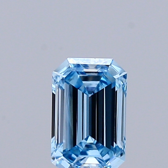 0.30 Ct. Fancy Vivid  Blue Emerald Lab Grown Diamond
