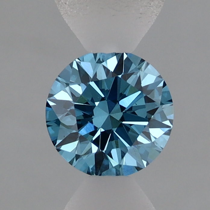 0.51 Ct. Fancy Vivid  Blue Round Lab Grown Diamond