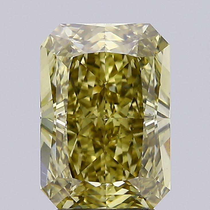 3.06 Ct. Fancy Intense Greyish Yellow Radiant Lab Grown Diamond