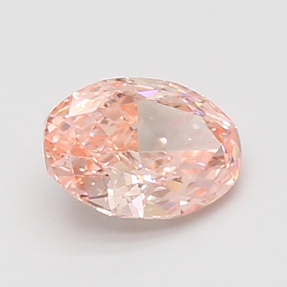 0.82 Ct. Fancy Vivid Pink Oval Lab Grown Diamond