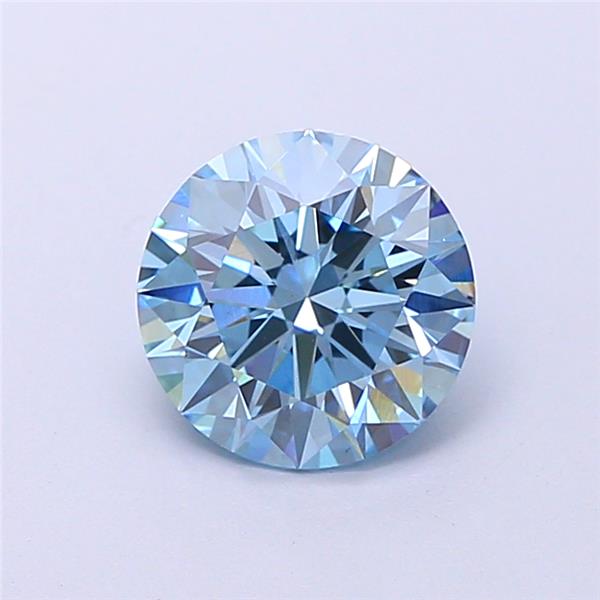 1.71 Ct. Fancy Vivid  Blue Round Lab Grown Diamond