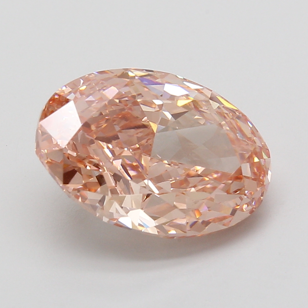 6.08 Ct. Fancy Vivid Pink Oval Lab Grown Diamond
