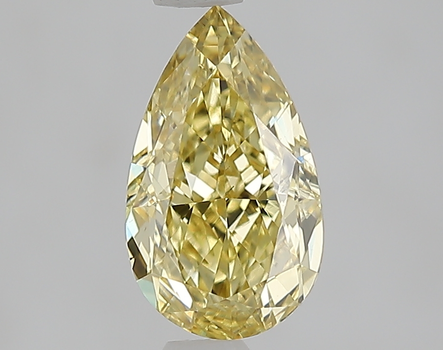 1.53 Ct. Fancy Intense  Yellow Pear Lab Grown Diamond