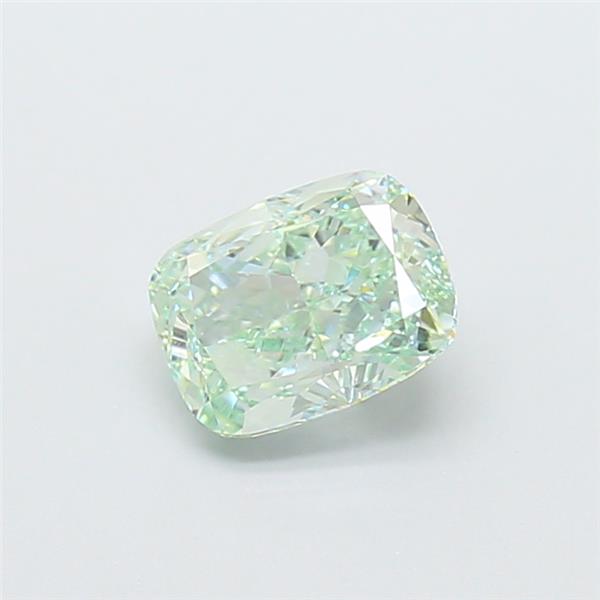 1.51 Ct. Fancy Intense  Green Cushion Lab Grown Diamond