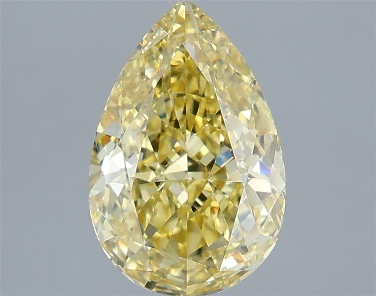 2.09 Ct. Fancy Intense  Yellow Pear Lab Grown Diamond