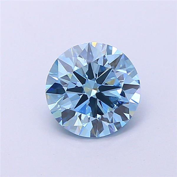 1.51 Ct. Fancy Vivid  Blue Round Lab Grown Diamond