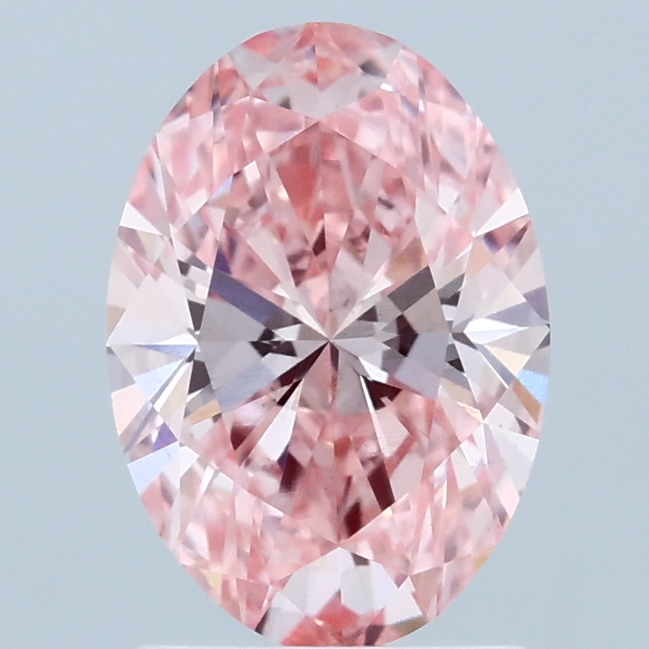 1.75 Ct. Fancy Vivid  Pink Oval Lab Grown Diamond