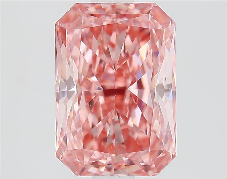2.28 Ct. Fancy Vivid  Pink Radiant Lab Grown Diamond