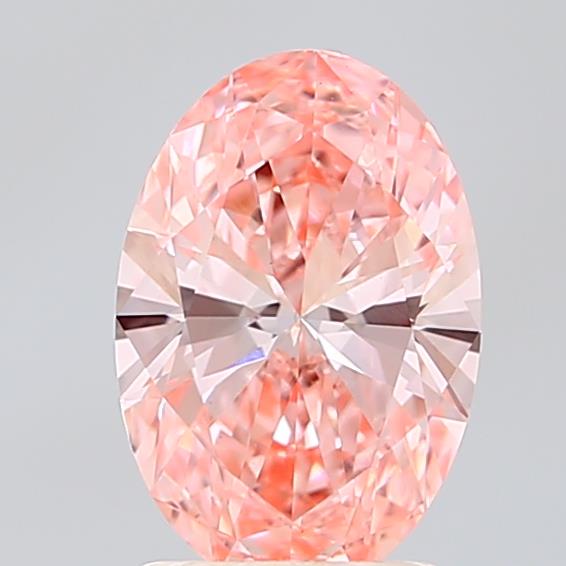1.50 Ct. Fancy Vivid  Pink Oval Lab Grown Diamond