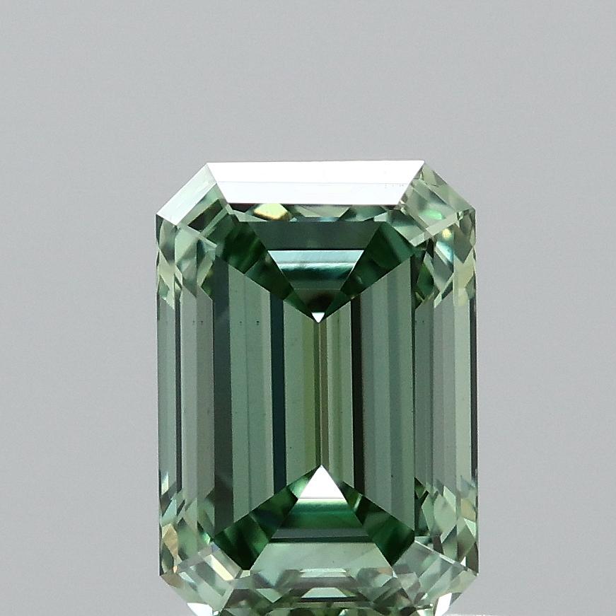 1.01 Ct. Fancy Vivid  Green Emerald Lab Grown Diamond