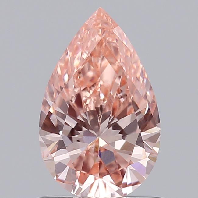 0.69 Ct. Fancy Vivid  Pink Pear Lab Grown Diamond