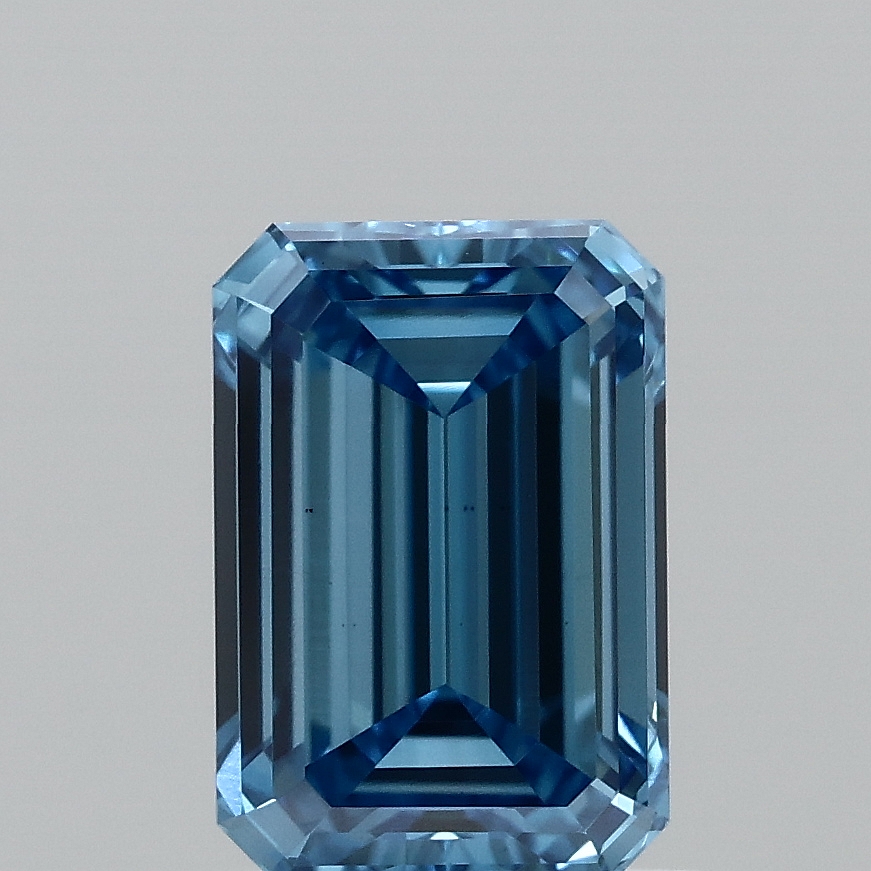 1.01 Ct. Fancy Vivid  Blue Emerald Lab Grown Diamond
