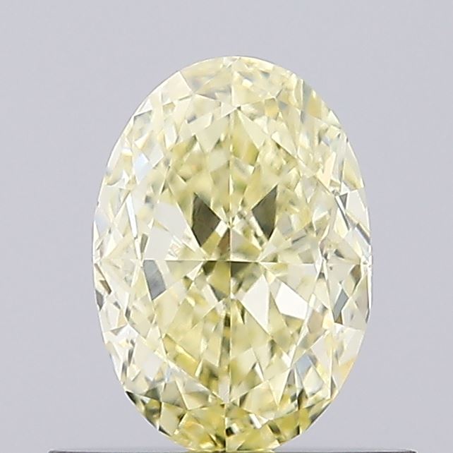 0.70 Ct. Fancy Intense  Yellow Oval Lab Grown Diamond