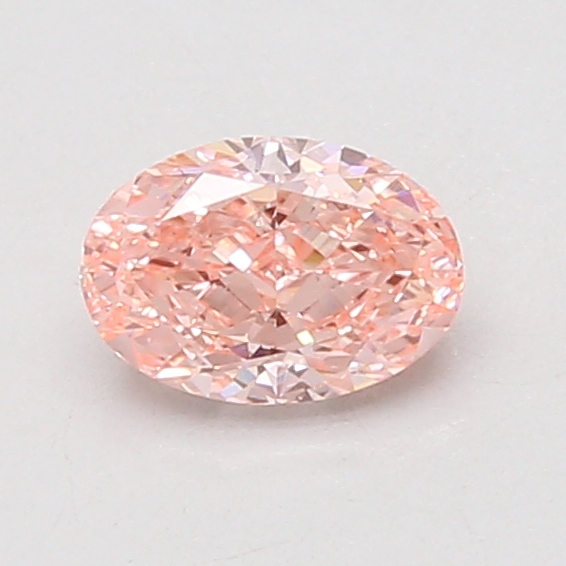 0.77 Ct. Fancy Vivid Pink Oval Lab Grown Diamond