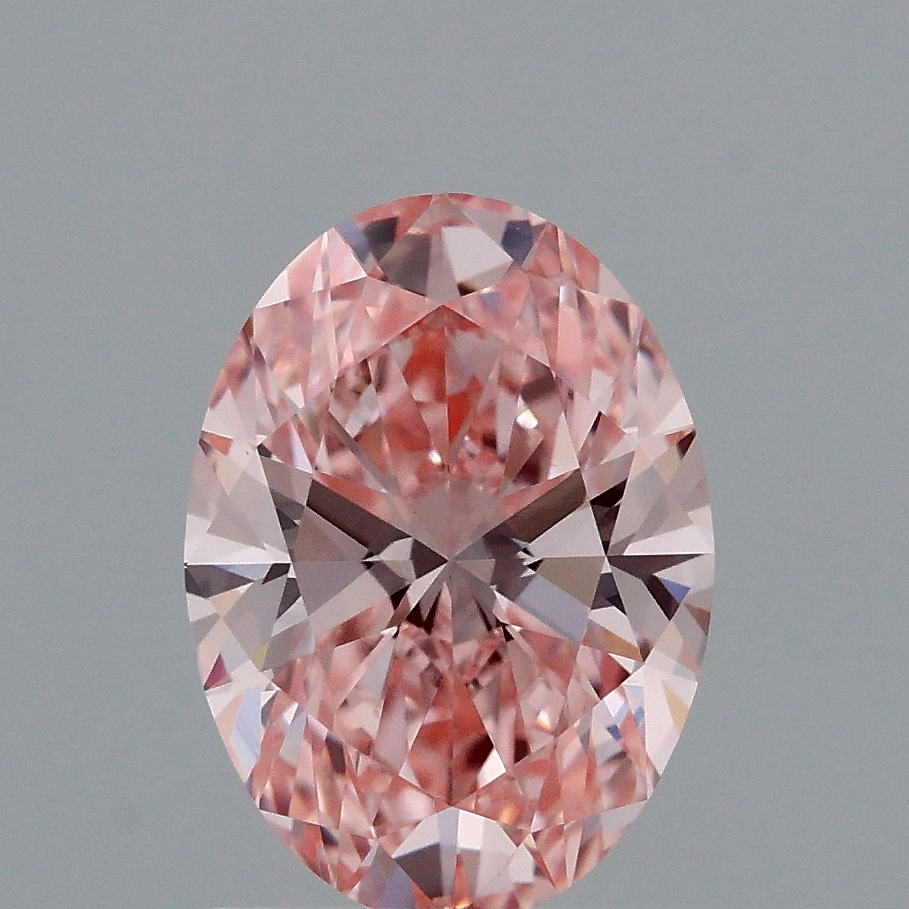 1.34 Ct. Fancy Vivid Pink Oval Lab Grown Diamond