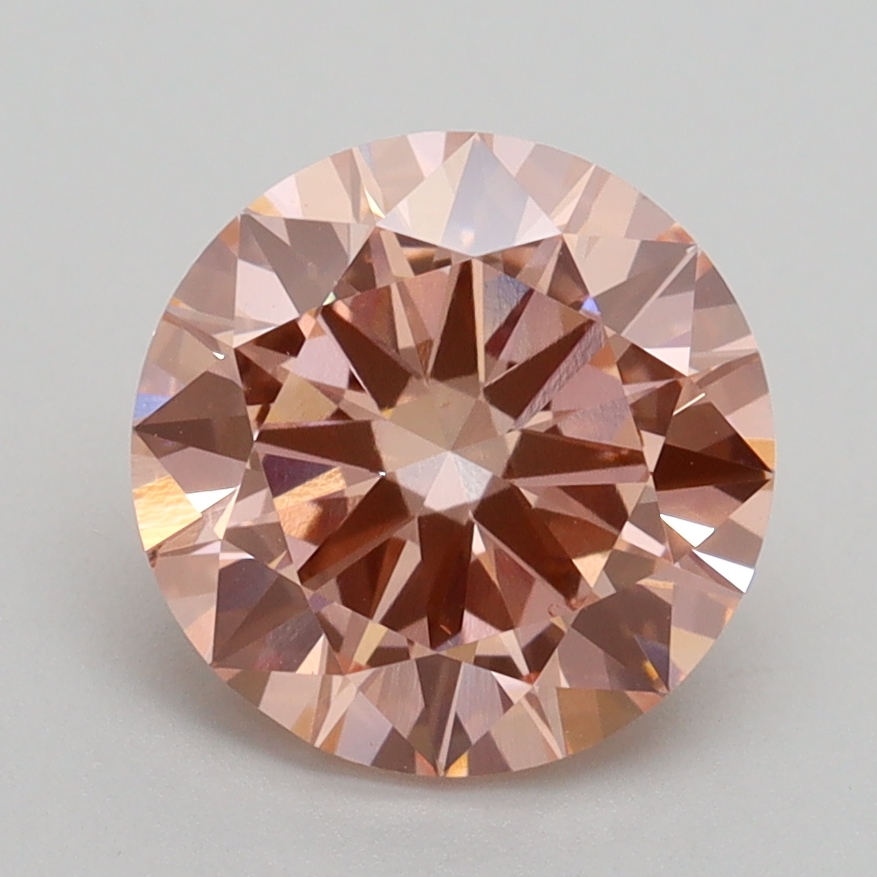2.30 Ct. Fancy Intense Pink Round Lab Grown Diamond