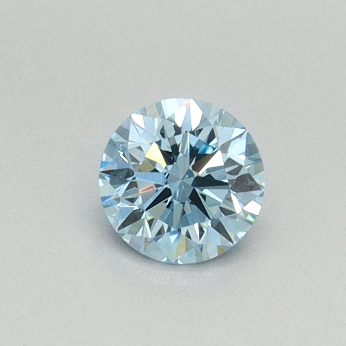 0.34 Ct. Fancy Vivid Blue Round Lab Grown Diamond