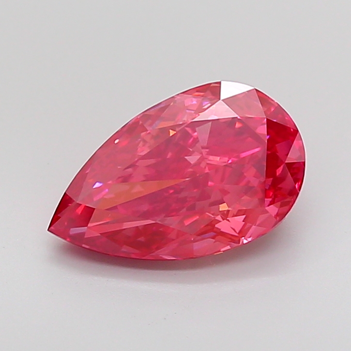 3.02 Ct. Fancy Vivid Pink Pear Lab Grown Diamond