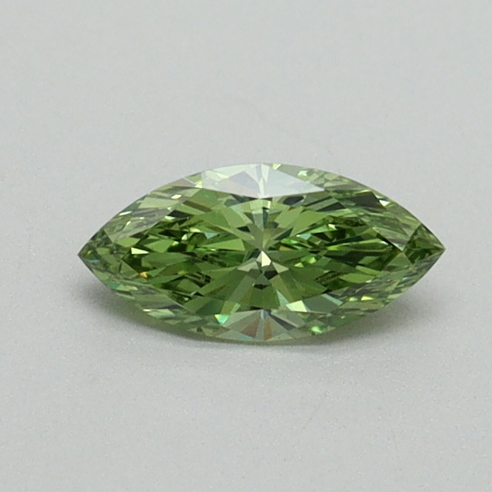 0.30 Ct. Fancy Vivid Green Marquise Lab Grown Diamond