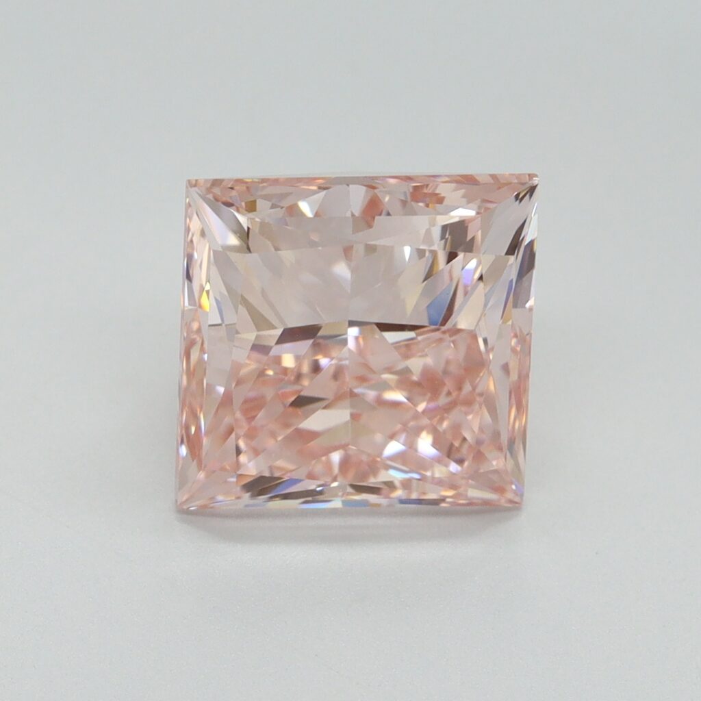 5.00 Ct. Fancy Intense Pink Princess Lab Grown Diamond