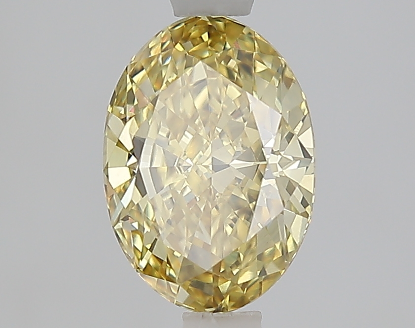 1.54 Ct. Fancy Intense  Yellow Oval Lab Grown Diamond