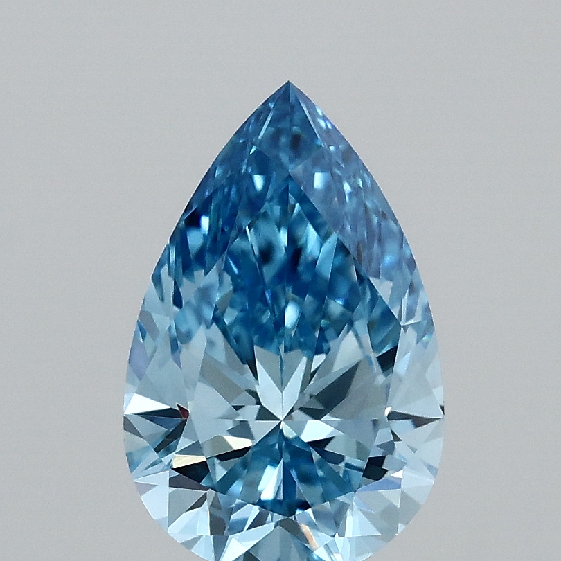 1.35 Ct. Fancy Vivid  Blue Pear Lab Grown Diamond