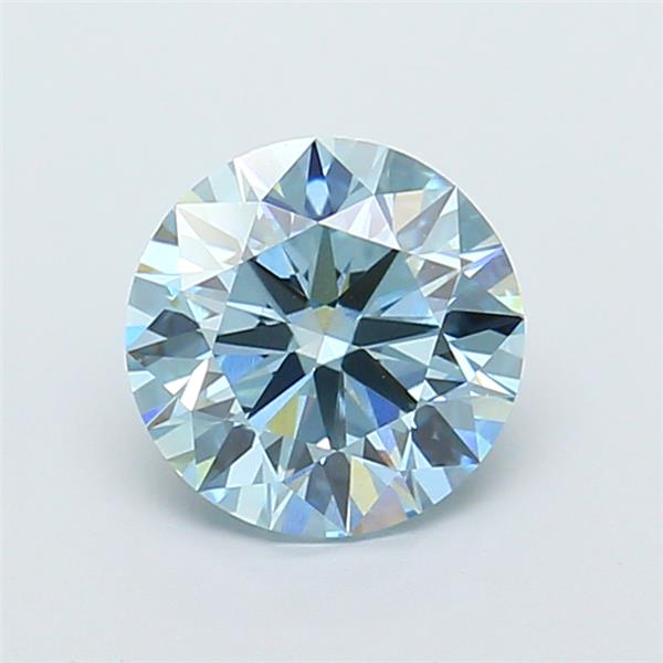 1.70 Ct. Fancy Intense  Blue Round Lab Grown Diamond