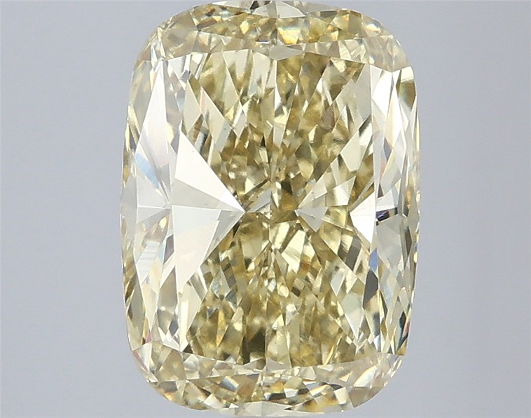3.01 Ct. Fancy Intense  Yellow Cushion Lab Grown Diamond