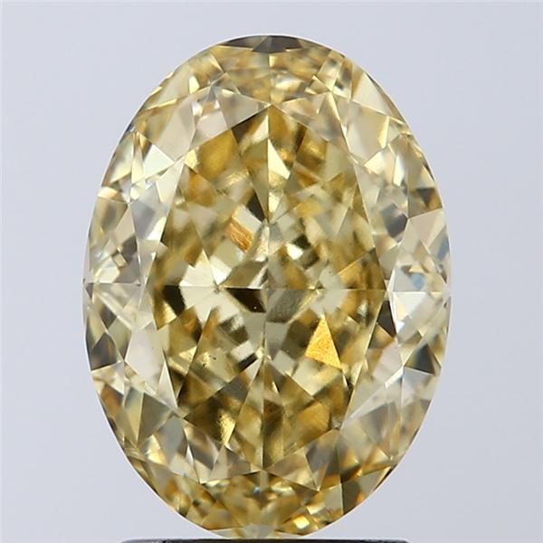 2.28 Ct. Fancy Intense Yellow Oval Lab Grown Diamond