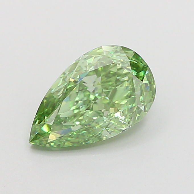 1.28 Ct. Fancy Vivid  Green Pear Lab Grown Diamond