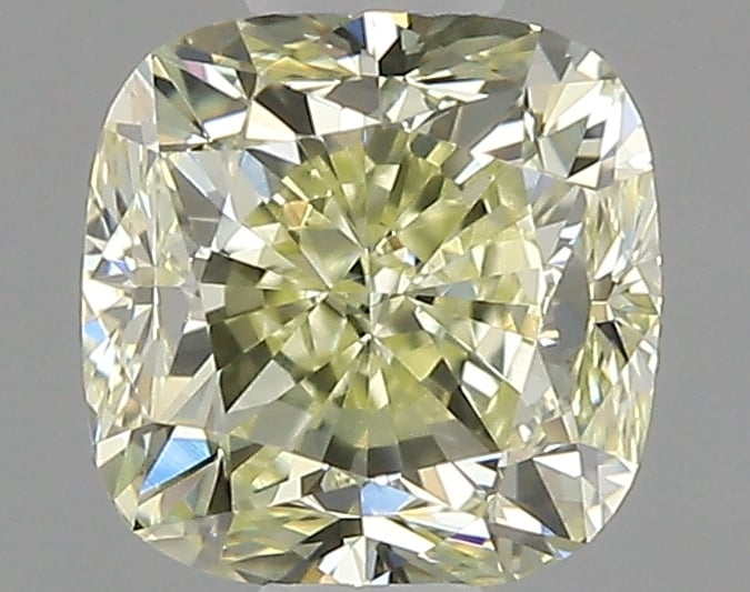 0.60 Ct. Fancy Light Yellow Cushion Diamond