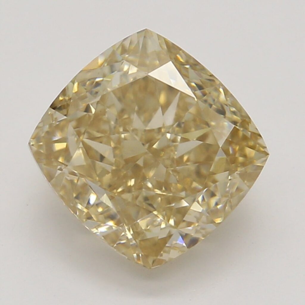 1.52 Ct. Fancy Brown-Yellow Cushion Diamond